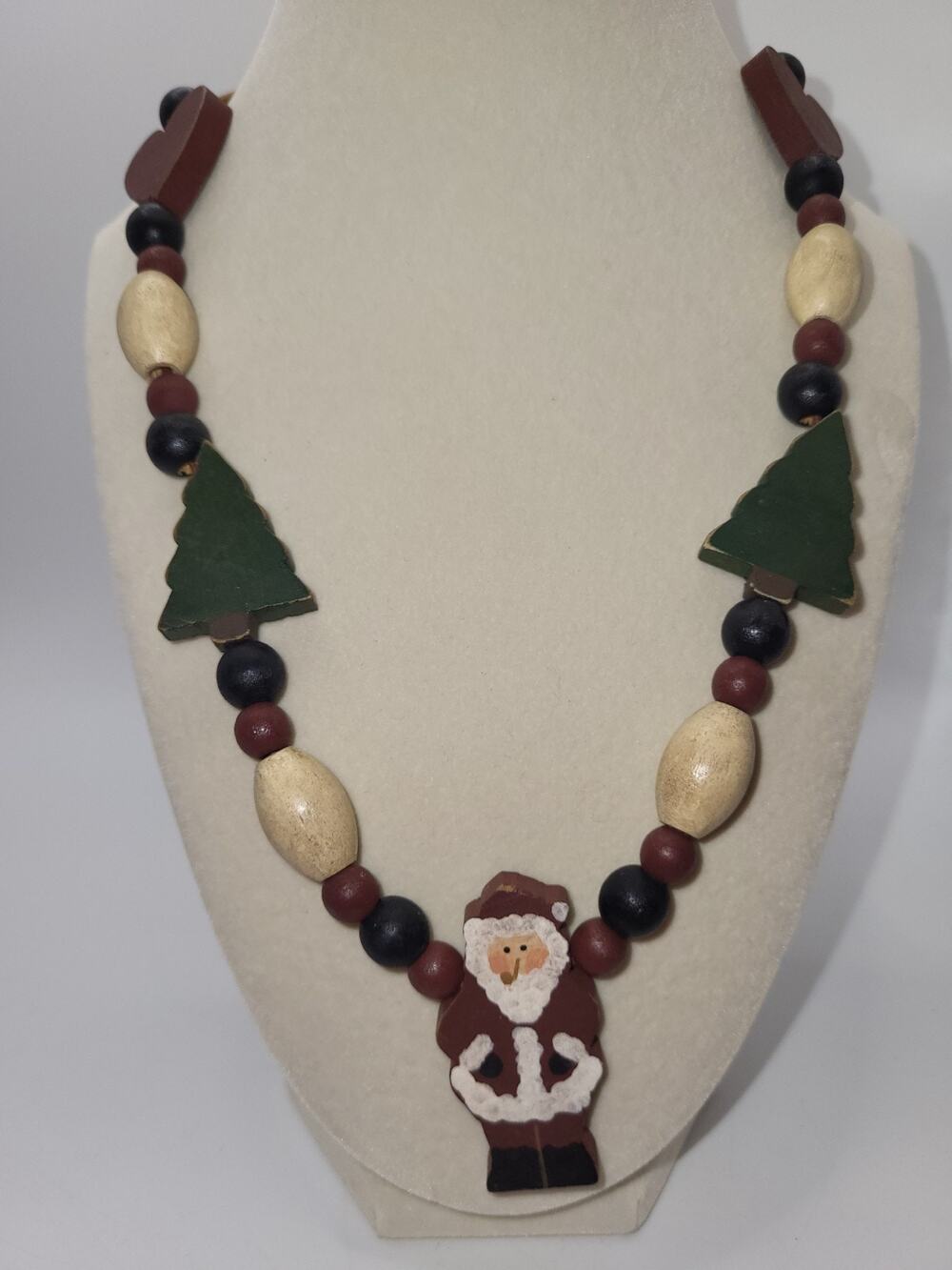 Vintage Artisan Handmade Christmas Themed Necklace